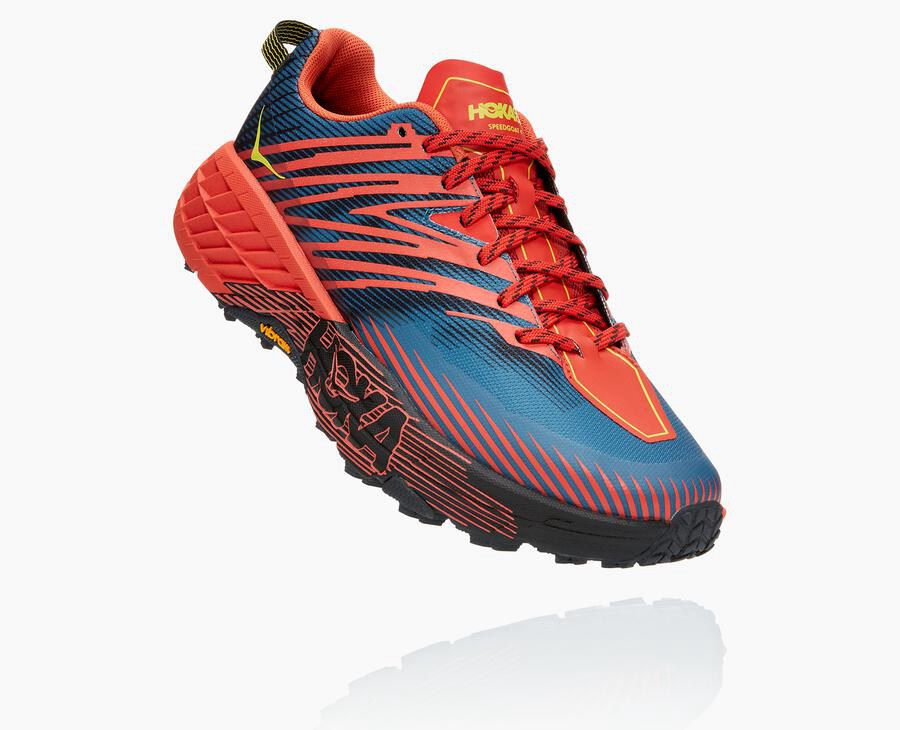 Zapatillas Trail Hoka One One Hombre - Speedgoat 4 - Rojas - BUQ754903